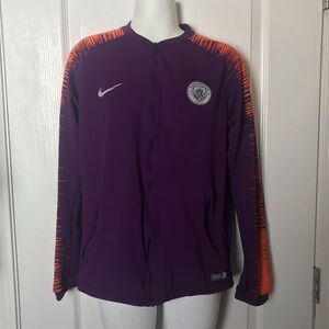 Nike Manchester City soccer zip up sweater.